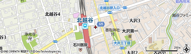 足利銀行越谷支店 ＡＴＭ周辺の地図