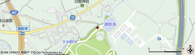 埼玉県日高市高萩1450周辺の地図