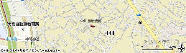 中川天神公園周辺の地図