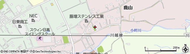 埼玉県日高市鹿山627周辺の地図