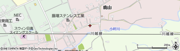 埼玉県日高市鹿山603周辺の地図