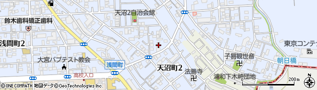 ピザハット　大宮東店周辺の地図