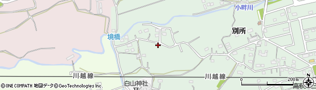 埼玉県日高市高萩375周辺の地図