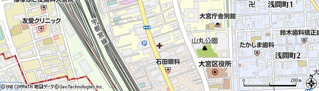 ヤマハ特約店柏屋楽器　大宮店周辺の地図