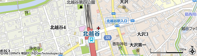 埼玉りそな銀行北越谷支店周辺の地図