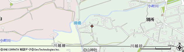埼玉県日高市高萩382周辺の地図