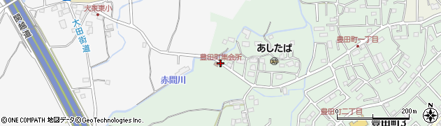 豊田町集会所周辺の地図