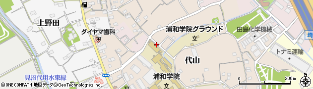 埼玉県さいたま市緑区代山169周辺の地図