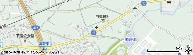 埼玉県日高市高萩1609周辺の地図