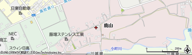 埼玉県日高市鹿山606周辺の地図