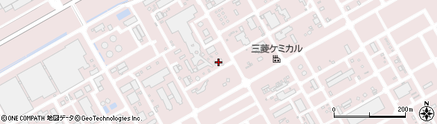 茨城県神栖市東和田周辺の地図