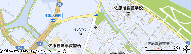 関鉄観光バス株式会社　佐原営業センター周辺の地図