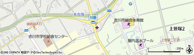 埼玉県吉川市上笹塚2周辺の地図
