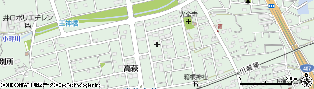 埼玉県日高市高萩213周辺の地図