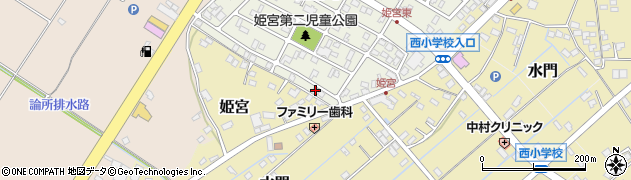茨城県龍ケ崎市姫宮町86周辺の地図