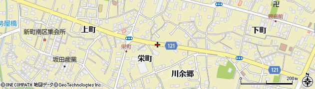 茨城県龍ケ崎市栄町周辺の地図