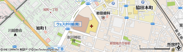 ヤオコー川越西口店周辺の地図