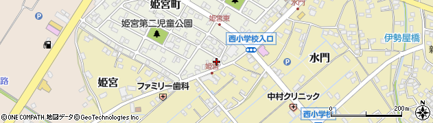 茨城県龍ケ崎市姫宮町159周辺の地図