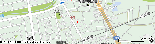 埼玉県日高市高萩26周辺の地図