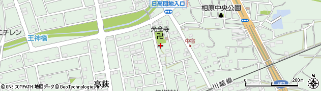 埼玉県日高市高萩17周辺の地図