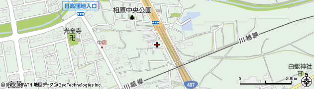 埼玉県日高市高萩38周辺の地図