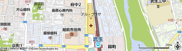 武生公共職業安定所周辺の地図