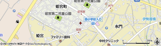 茨城県龍ケ崎市姫宮町164周辺の地図