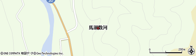 岐阜県下呂市馬瀬数河周辺の地図
