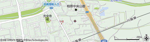 埼玉県日高市高萩周辺の地図