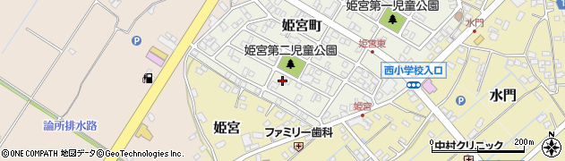 茨城県龍ケ崎市姫宮町91周辺の地図