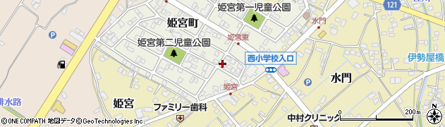 茨城県龍ケ崎市姫宮町160周辺の地図