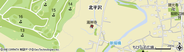 瀧岸寺周辺の地図