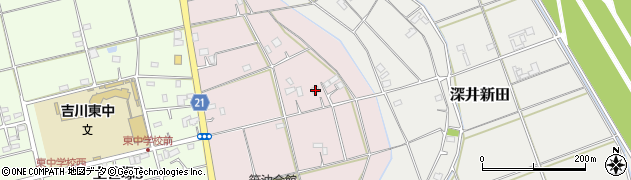 埼玉県吉川市上笹塚1782周辺の地図