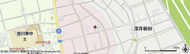 埼玉県吉川市上笹塚1781周辺の地図