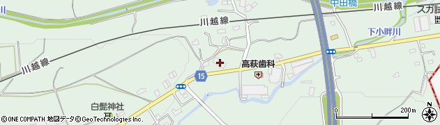 埼玉県日高市高萩1857周辺の地図