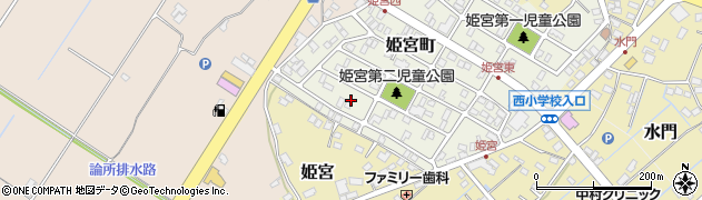茨城県龍ケ崎市姫宮町33周辺の地図
