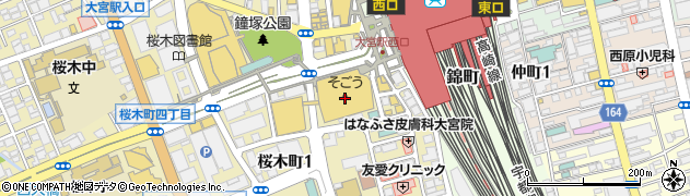 三省堂書店大宮店周辺の地図