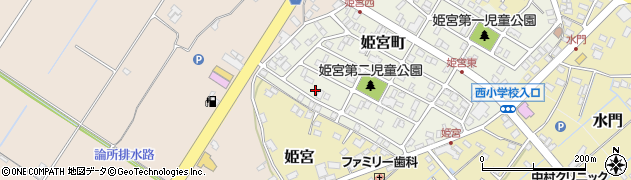 茨城県龍ケ崎市姫宮町36周辺の地図