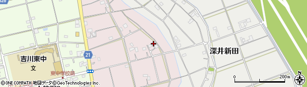 埼玉県吉川市上笹塚1766周辺の地図