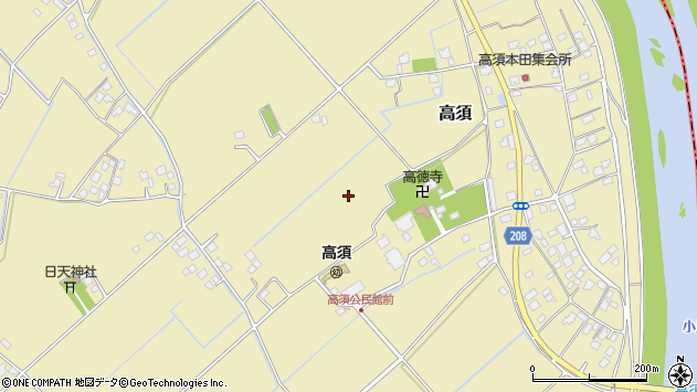 〒300-1522 茨城県取手市高須の地図