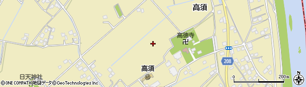 茨城県取手市高須周辺の地図