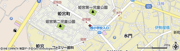 茨城県龍ケ崎市姫宮町173周辺の地図