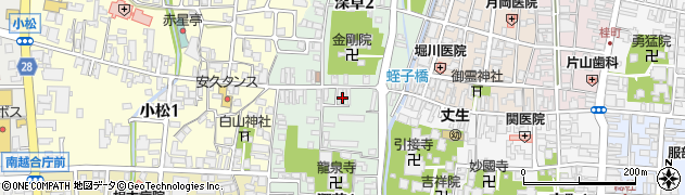 福井県越前市深草周辺の地図