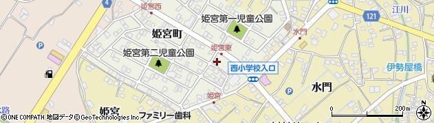 茨城県龍ケ崎市姫宮町172周辺の地図