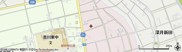 埼玉県吉川市上笹塚1712周辺の地図