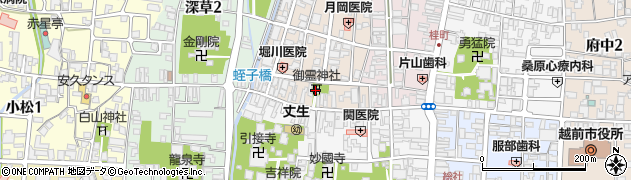 御霊神社周辺の地図