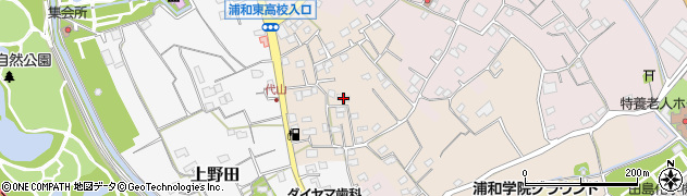 埼玉県さいたま市緑区代山448周辺の地図