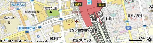 歌広場 大宮西口駅前店周辺の地図
