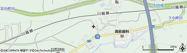 埼玉県日高市高萩1838周辺の地図