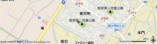 茨城県龍ケ崎市姫宮町45周辺の地図